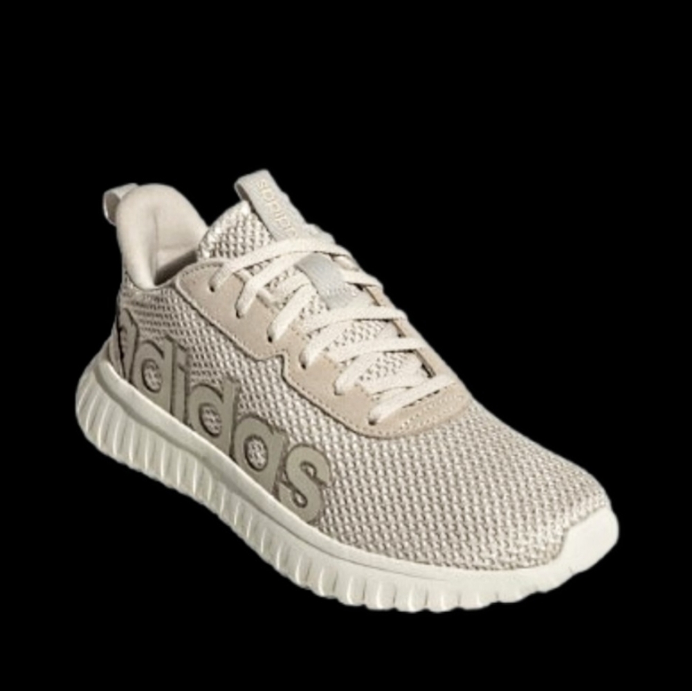 Adidas Kaptir Base Running Womens Size 8 Crystal Linen Aluminum Beige